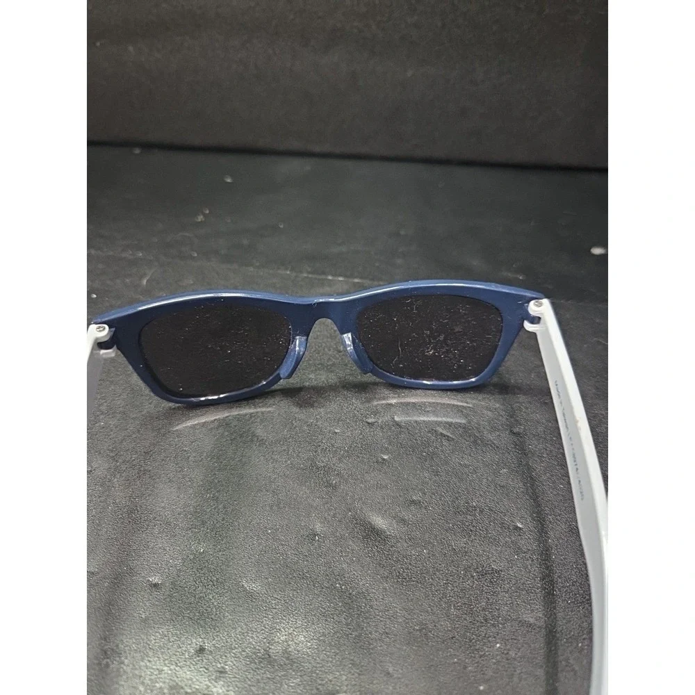 Carter's Kids Wayfarer Sunglasses, Navy Blue White Two Tone Shades UV Protection